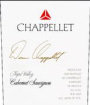 Chappellet Signature Cabernet Sauvignon 2000 Front Label