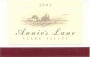 Annie's Lane Cabernet/Merlot 2001 Front Label