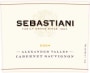 Sebastiani Alexander Valley Cabernet Sauvignon 2004 Front Label