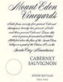 Mount Eden Vineyards Estate Cabernet Sauvignon 2000 Front Label