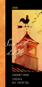 Sunset Hills Vineyard Cabernet Franc 2008 Front Label