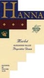 Hanna Merlot 2000 Front Label
