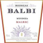 Balbi Malbec 2002 Front Label