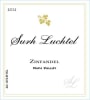 Surh-Luchtel Cellars Zinfandel 2012 Front Label