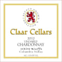 Claar Cellars White Bluffs Vineyard Unoaked Chardonnay 2012 Front Label