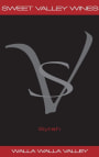 Sweet Valley Wines Syrah 2009 Front Label