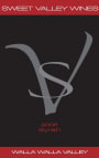 Sweet Valley Wines Syrah 2005 Front Label