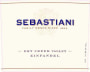 Sebastiani Dry Creek Valley Zinfandel 2005 Front Label