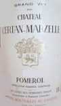 Chateau Certan Marzelle Pomerol 2000 Front Label