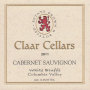 Claar Cellars White Bluffs Vineyard Cabernet Sauvignon 2011 Front Label