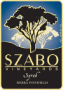 Szabo Vineyards Syrah 2007 Front Label