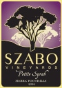 Szabo Vineyards Petite Sirah 2006 Front Label