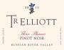 T R Elliott Three Plumes Pinot Noir 2012 Front Label