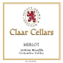 Claar Cellars White Bluffs Merlot 2011 Front Label