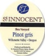 St. Innocent Shea Vineyard Pinot Gris 2001 Front Label