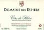 Dom. des Espiers Cotes du Rhone Villages Sablet 2000 Front Label