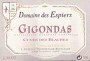 Dom. des Espiers Gigondas Cuvee Des Blanches 1999 Front Label