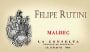 Rutini Malbec 2001 Front Label