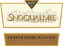 Snoqualmie Johannisberg Riesling 2002 Front Label