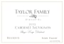 Taylor Cellars Reserve Cabernet Sauvignon 2012 Front Label