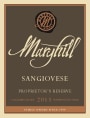 Maryhill Proprietor's Reserve Sangiovese 2013 Front Label