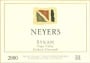 Neyers Hudson Vineyard Syrah 2000 Front Label
