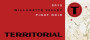 Territorial Vineyards Pinot Noir 2012 Front Label
