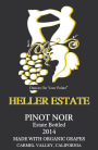 Heller Estate Pinot Noir 2014 Front Label