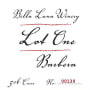 Bella Luna Winery Lot One Barbera 2013 Front Label