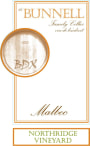 The Bunnell Family Cellar BDX Malbec Northridge Vineyard 2010 Front Label