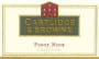 Cartlidge & Browne Pinot Noir 2001 Front Label