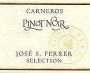 Gloria Ferrer Jose S. Ferrer Pinot Noir 2000 Front Label