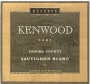 Kenwood Reserve Sauvignon Blanc 2001 Front Label