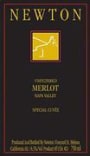 Newton Merlot Special Cuvee 2000 Front Label