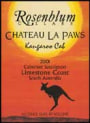 Rosenblum Cellars Kangaroo Cabernet Sauvignon 2001 Front Label