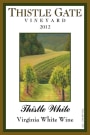 Thistle Gate Vineyard Thistle White 2012 Front Label