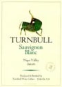 Turnbull Sauvignon Blanc 2001 Front Label