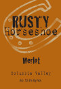Thrall & Dodge Winery Rusty Horseshoe Merlot 2010 Front Label