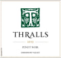 Thralls Family Cellars Pinot Noir 2013 Front Label