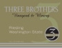 Three Brothers Vineyard and Winery Riesling 2013 Front Label
