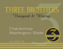 Three Brothers Vineyard and Winery Chardonnay 2014 Front Label