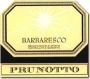 Prunotto Barbaresco 1998 Front Label