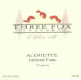 Three Fox Vineyards Alouette Cabernet Franc 2010 Front Label