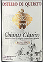 Castello di Querceto Chianti Classico Riserva 1999 Front Label