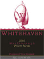 Whitehaven Pinot Noir 2001 Front Label
