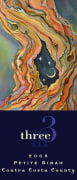 Three Wine Company Petite Sirah 2008 Front Label