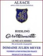 Julien Meyer Grittermatte Riesling 2001 Front Label