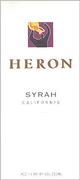 Heron Syrah 2001 Front Label
