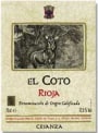 El Coto Crianza Rioja 2000 Front Label