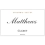 Matthews Winery Claret 2002 Front Label